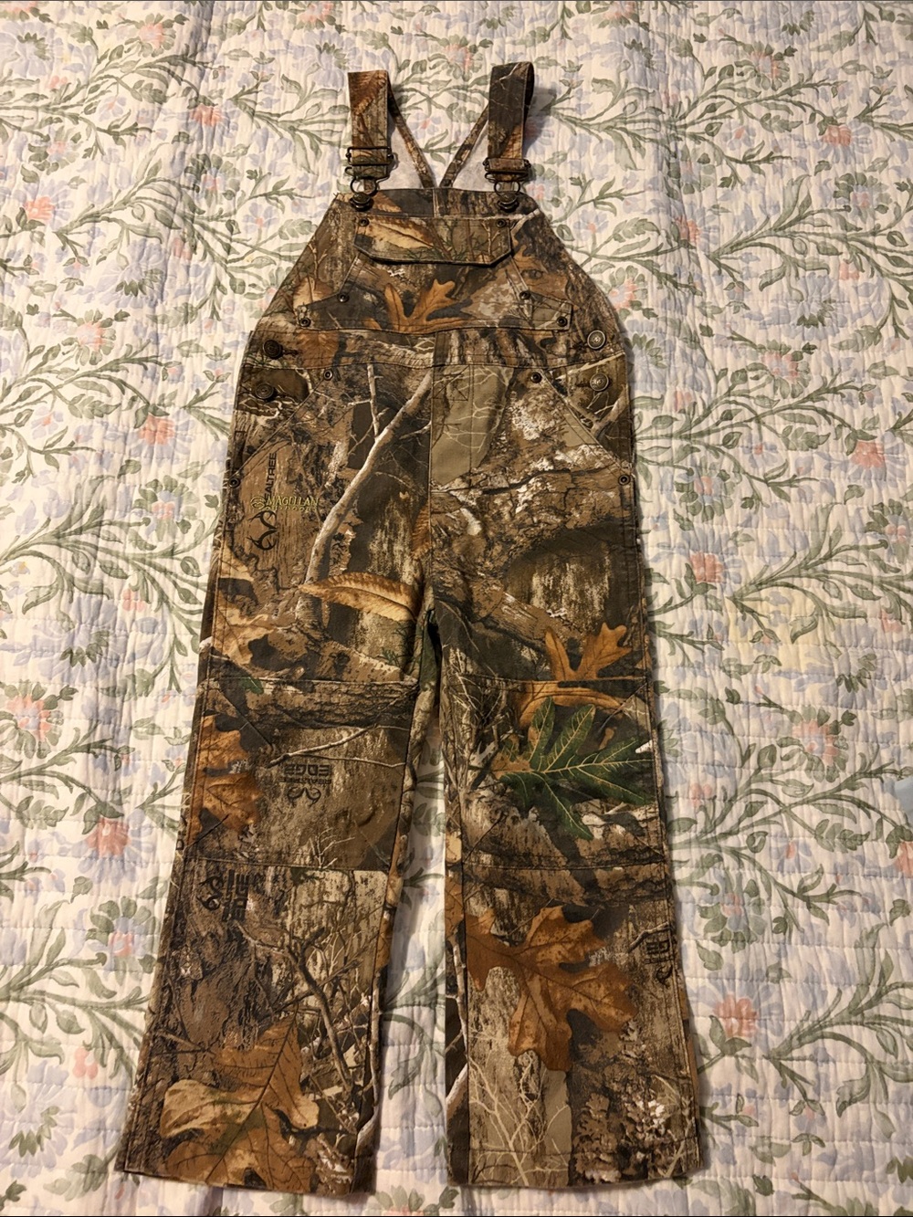 Magellan Outdoors Brown Camo Kids Overalls